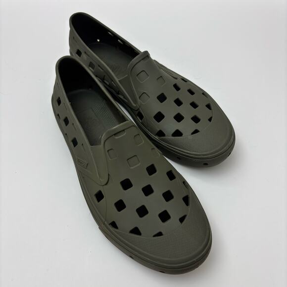 Vans Other - Vans Army Green Rubber Slip-on TRX Trek Water Crocs Shoes Men's 9/Women's 10.5